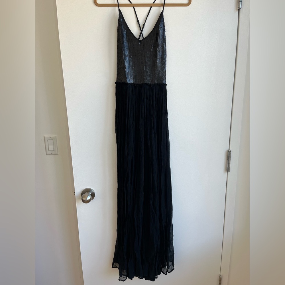 Chan Luu Black Sequin Dress